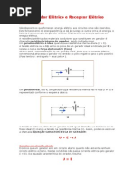 Gerador Elétrico e Receptor Elétrico