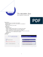 Beamer User Guide, Latex