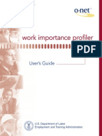 Work Importance Profiler: User's Guide