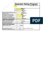 Daerator Sizing Calculations