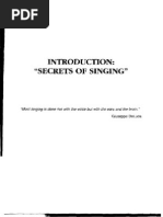 Introduction Secrets of Singing