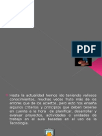 Principios para El Desarrollo de Las Buenas Practicas Pedagocicas Con Las TICs en El Aula