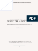 Las Tierras Antiguas y Las Politicas de La Memoria Mapuche en La Transicion Chilena