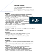 M.E. Thermal Engineering Text Books