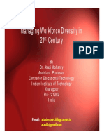 Managing Workforce Diversity in 21st Century