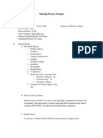 Nursing Process Format