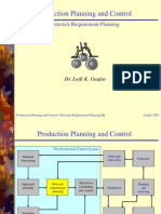 Production Planning and Control