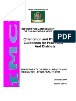 IMCI Orientation and Planning Guidelines For Provinces and Disricts