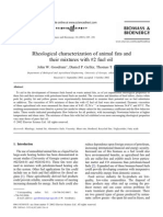 Rheological Characterization of Animal Fats and