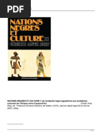 Nations Negres Et Culture