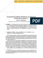 LARRAURI, Elena - Paradojas de Importar Alternativas A La Carcel