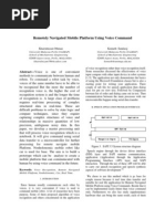 Remotely Navigated Mobile Platform Using Voice Command: Abstract - Voice Is One of Convenient