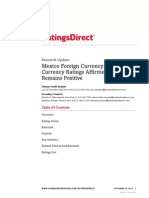 Mexico Foreign Currency and Local Currency Ratings Affirmed Outlook Remains Positive