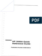 HP 3560A Quick Reference Guide