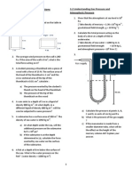 Chapter 3 Questions - Pressure and Forces 2