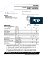 Color TV Horizontal Deflection Output Applications