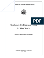 Qualidade Biológica Da Água Do Rio Cávado - Dissertação de Mestrado em Hidrobiologia