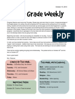 First Grade Newsletter