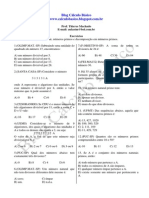 Blog Cálculo Básico - Exercícios - Aritmética - Divisibilidade, Primos e Decomposição