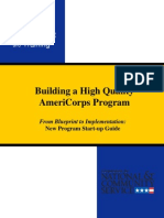 AmeriCorps New Program Startup Guide