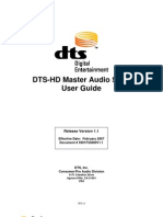 DTS HD Master Audio Suitev11 User Guide