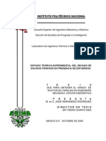 Estudio Teorico Experimental Del Secado de Solidos Porosos en Presencia de Esfuerzos