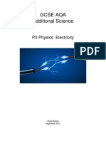 AQA P2 Physics Electricity Booklet