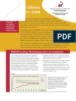 MSFHR at A Glance 2001-2008