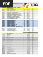 Tabela Cma - Cárdio - Musculação - Ascessórios - 2013