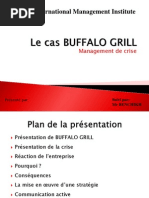 Le Cas Buffalo Grill - InISCOM - Management de Crise