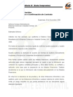 Modelo de Carta de Compromiso de Auditoria