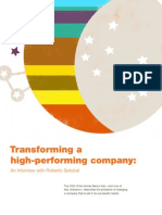 Transforming A High Performing Company