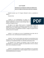 Ley 20.009 - Limita Responsabilidad de Los Usuarios de Tarjetas de Crédito