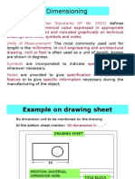 Dimensioning As Per BIS Standard