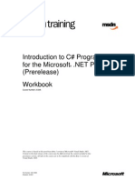 CSharp - Introduction To C# Programming For The Microsoft - Net Platform Pre Release)