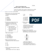 Final Exam Chemistry