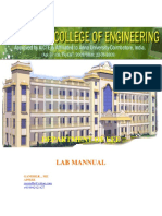 First Year Engineering Practices Lab Manual - Author Gandhi.R, Asso - Professor/EEE, GNANAMANI COLLEGE of ENGINEERING, NAMAKKAL