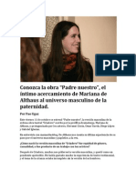 Conozca "Padre Nuestro" de Mariana de Althaus