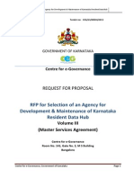 RFP For Selection of An Agency For Development and Maintenance of Karnataka Resident Data Hub Volume III