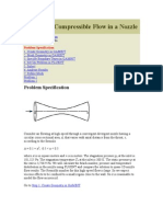 Compressible Flow in A Nozzle