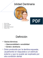 Hipersensibilidad Dentinaria