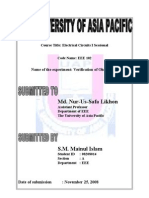 Md. Nur-Us-Safa Likhon: Name of The Experiment: Verification of Ohm's Law