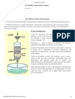 Filtro Casero para El Agua