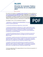 Modelo Certificacion de Contador Publico Dependientes de Un Empleado Ley 1607