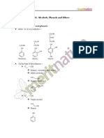 Alcohols Phenols & Ether