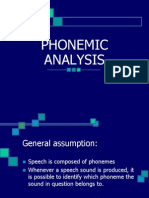 LECTURE 10 Phonemic Analysis