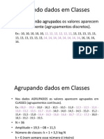 Estatistica - Agrupamento em Classses