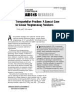 Transportation Problem A Special Case For Linear Programming Problems PDF