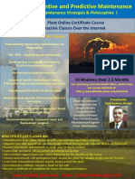 Advanced Preventive and Predictive Maintenance Online Course Brochure PDF