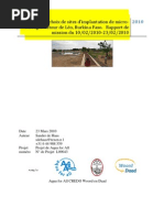 Hydrologie Et Choix - de - Sites D'implantation - de Micro Barrage Au Faso PDF